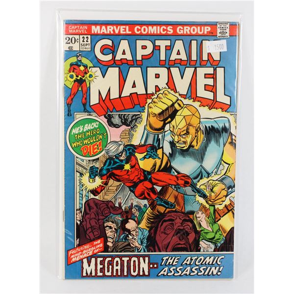MARVEL COMICS GROUP CAPTAIN MARVEL COMIC #22 SEPT