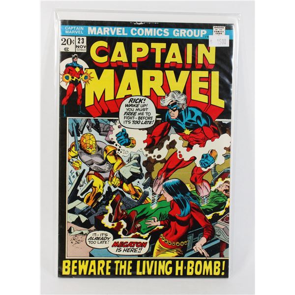 MARVEL COMICS GROUP CAPTAIN MARVEL COMIC #23 NOV