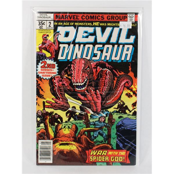 MARVEL COMICS GROUP DEVIL DINOSAUR COMIC #2 1978