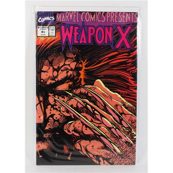MARVEL COMICS MARVEL COMIS PRESENTS WEAPON X