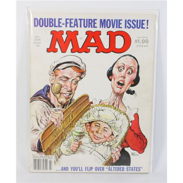 MAD MAGAZINE #225 (1981) (“FLIP” ALTERED STATES /