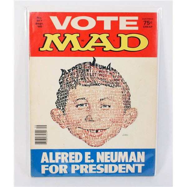 MAD MAGAZINE #217 (1980) (ELECT ALFIE FOR