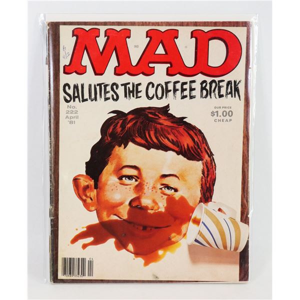 MAD MAGAZINE #222 (FEAT. ALFIE WITH SPILT COFFEE