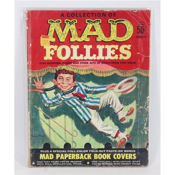 MAD FOLLIES #1 (1963) (HAS BONUS, NO BACK COVER)