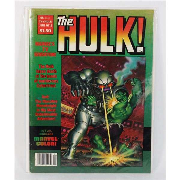 CURTIS COMICS THE HULK JUNE NO. 15