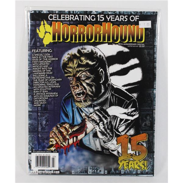 CELEBRATING 15 YEARS OF HORROR HOUND COMIC