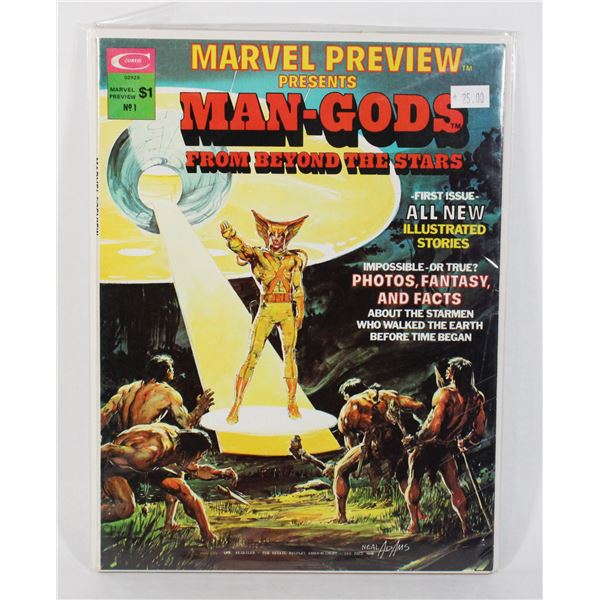 CURTIS COMICS MARVEL PREVIEW PRESENTS MAN-GODS