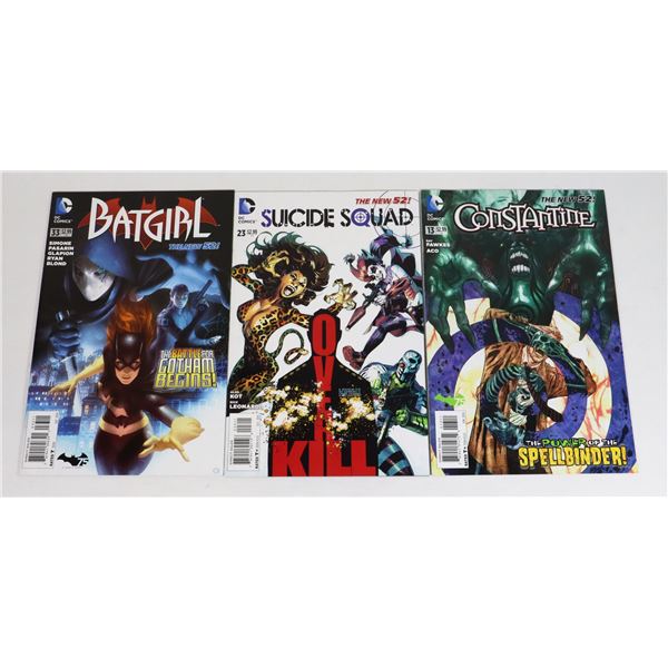 3 DC NEW 52 COMICS INCLUDING CONSTANTINE 13
