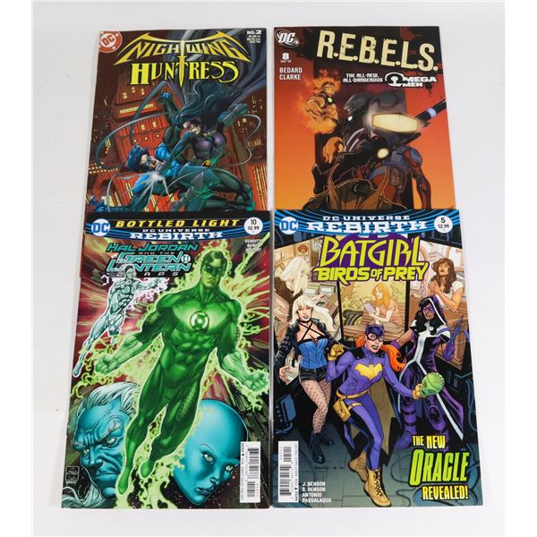 BUNDLE OF 4 DC COMICS INCLUDING BATGIRL AND THE