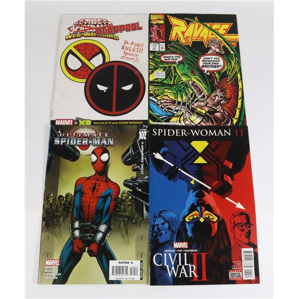 BUNDLE OF 4 MARVEL COMICS INCLUDING