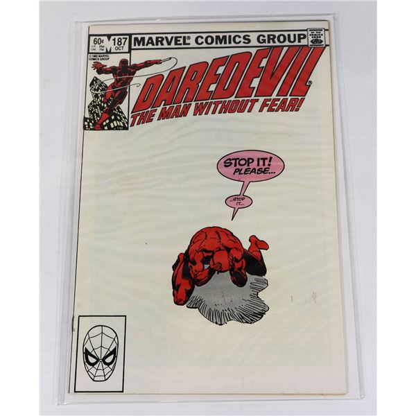 MARVEL DAREDEVIL THE MAN WITHOUT FEAR ISSUE #187