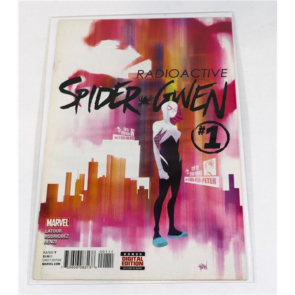 MARVEL SPIDER-GWEN RADIOACTIVE ISSUE #1