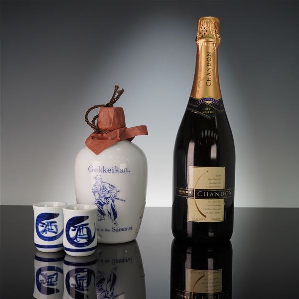 2pc Gekkeikan Samurai Sake & Chandon Classic Champagne Pairing