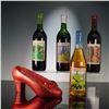 Image 1 : 5pc Oz Winery Wizard of Oz Wines and Red Shoe Bottle Holder