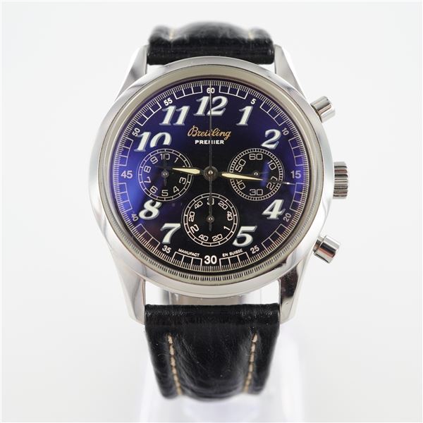 Breitling Navitimer Premier Stainless Steel Chronograph Wristwatch
