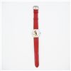 Image 1 : Walt Disney Mickey Mouse Red Leather Wristwatch