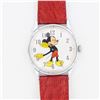 Image 2 : Walt Disney Mickey Mouse Red Leather Wristwatch