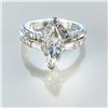 Image 1 : Platinum Marquise Cut 1.10ctw Diamond Ring