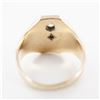 Image 3 : 10K Gold Diamond Masonic Ring