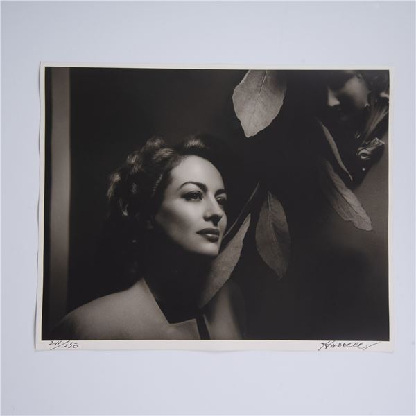 George Hurrell, Original Silver Gelatin Photograph of Joan Crawford, Signed