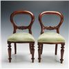 Image 1 : Pair of Mahogany Frame Balloon Back Child's Chairs