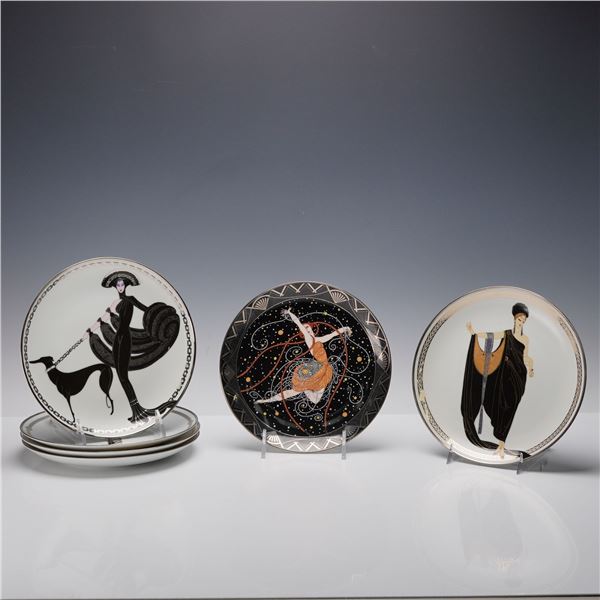 6pc Royal Doulton House of Erte Collector Plates