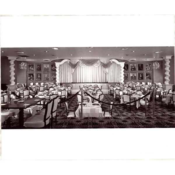 Silver Print Photograph, Eden Roc Hotel, Mona Lisa Room, Miami Beach