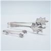 Image 1 : 2pc S. Kirk & Son Sterling Silver  Tong Set, Repousse