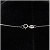 Image 3 : 14K White Gold 0.40ctw Diamond Interlocking Oval Pendant Necklace