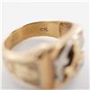 Image 5 : 10K Gold Diamond 3rd Degree Masonic Ring