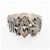 Image 1 : Sterling Silver Masonic Ring