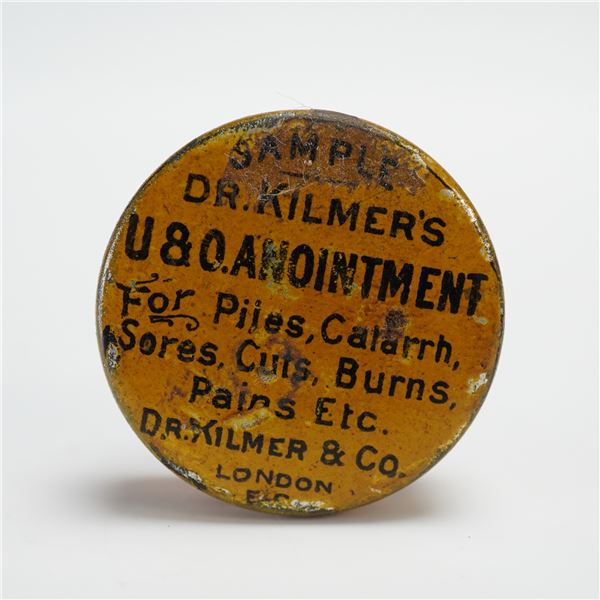 Antique Dr Kilmers U and O Anointment Sample Tin