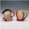 Image 1 : 2pc Royal Doulton Large Character Jugs, Falstaff D6287, Touchstone D5613