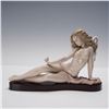 Image 1 : Lladro Porcelain Figurine with Base, Daydreaming Nymph 1001402