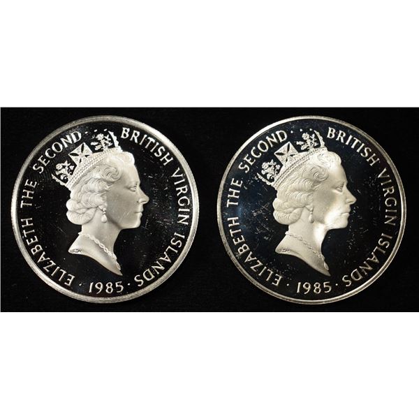 (2) 92.5% STERLING FOREIGN COINS
