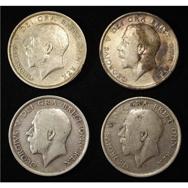 (4) 92.5% STERLING FOREIGN COINS