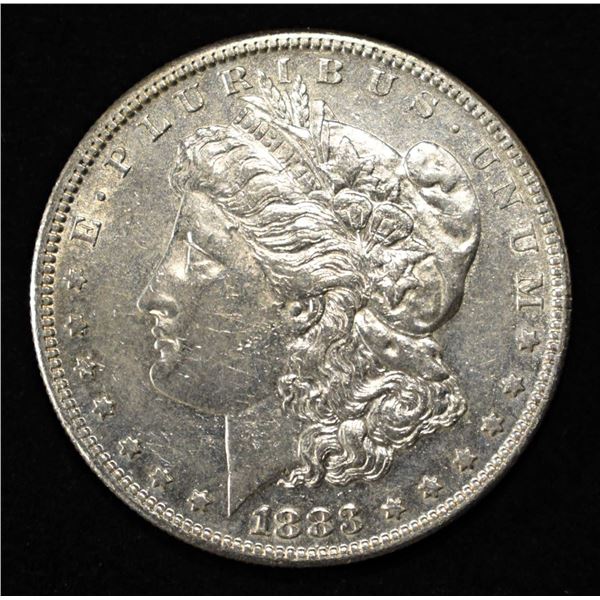 1883-S MORGAN DOLLAR AU