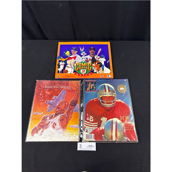 1999 Comic Baseball Trading Card Set + Two Sports Books