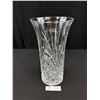 Image 1 : Very Nice 12" Tall Crystal Vase from France