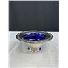 Image 5 : Nice Lot of Silver Plated Items w/ Cobalt Blue Inserts