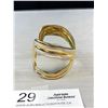 Image 4 : High Quality Gold Tone Crossover 70's Cuff Bracelet