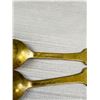 Image 3 : 2 Danish Real Gold Plated (Agate Forgyldt) Art Nouvau Spoons