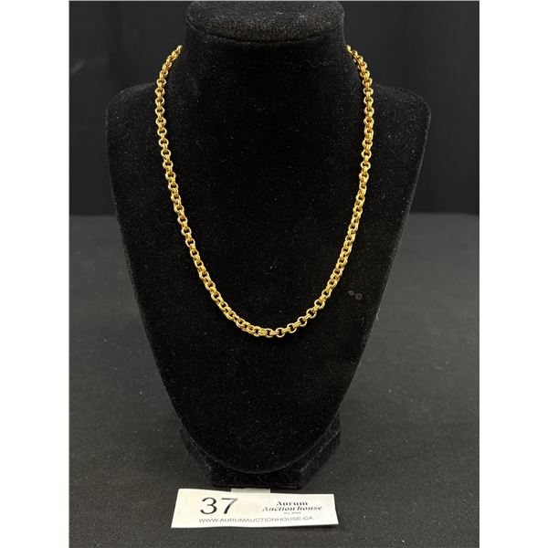 A High Quality Gold Plated Chain/Necklace (Unusual Design)