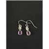 Image 5 : Vintage Silver Amethyst Necklace Earrings Set