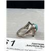 Image 2 : Vintage Silver Turqouise Chunky Ring C.1970s