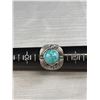 Image 3 : Vintage Silver Turqouise Chunky Ring C.1970s