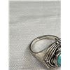 Image 4 : Vintage Silver Turqouise Chunky Ring C.1970s
