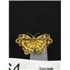 Image 2 : Gorgeous Antique Gold Filigree Butterfly Brooch