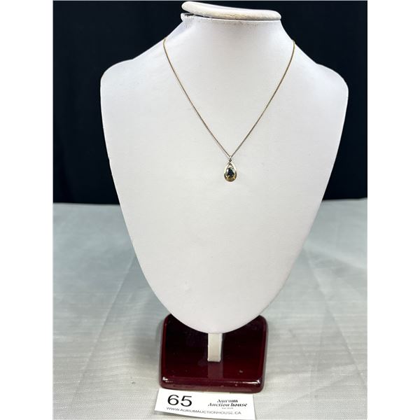 Anitque Alaska Diamond Necklace Marked 12k G.F.