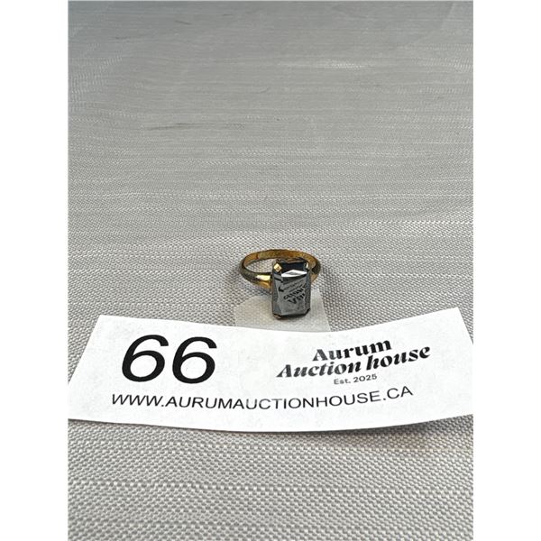 Antique Black Alaska Gold Ring Marked 10k G.F.